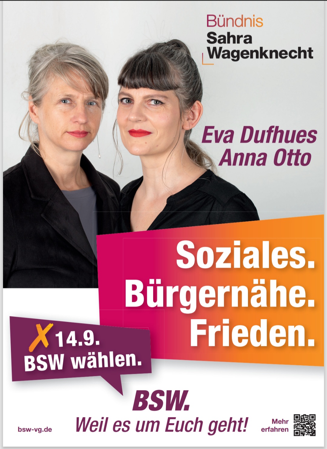 Am 14.09 BSW wählen.