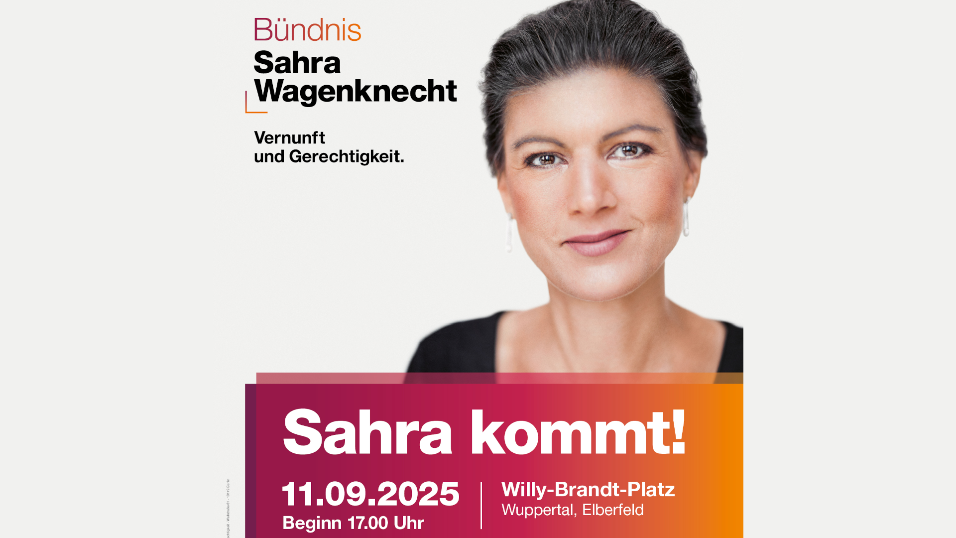 Veranstaltung mit Sahra Wagenknecht: Der Endspurt zur Kommunalwahl in Wuppertal